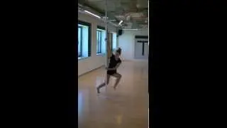 Sunwheel spin (ankle hook)