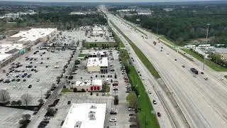 Deputy Charles Rivette funeral procession - Raw Unedited Drone video