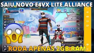 DESCOBRI MELHOR EMULADOR PARA PC FRACO NOVO E4VX LITE ALLIANCE 4.1016 😱 SUPER LEVE 2GB RAM 🚀