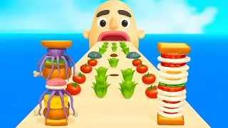 Sandwich Runner Long Video &ndash; Best Levels, Funny Moments & Full Game Gameplay