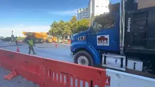 Прогулка по пляжу во вторник утром от Робба и обновление проекта по восстановлению пляжа на пляже...