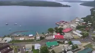 Overview over Neiafu, Vava'u, Tonga
