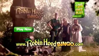 Robin Hood Bingo Get &pound;25 FREE PLAY!