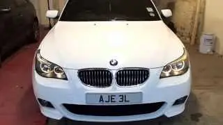 BMW E60 3M Gloss White Wrap GSTARWRAPS
