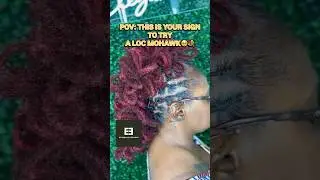 Loc Mohawk tutorial #fyp #viral #trending