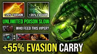 WTF 55% EVASION VIPER Butterfly Radiance Hard Counter Ursa with Unlimited Skadi Poison Slow Dota 2