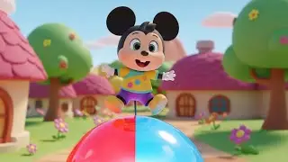 Mickey Mouse Rode a Balloon to the Sky | Nursery Rhymes for Kids & Baby Songs