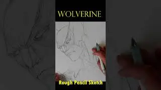 Drawing Wolverine (X-MEN) | Pencil sketch | #shorts | #surencomicartts