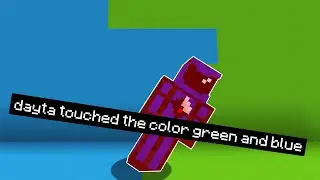 Minecraft, But You Can't Touch The Color Blue OR Green...