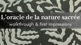 A new oracle deck to my collection! A look at L’oracle de la nature sacrée