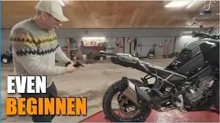 Ik haal de achterkant van mijn motor los (in de winter)