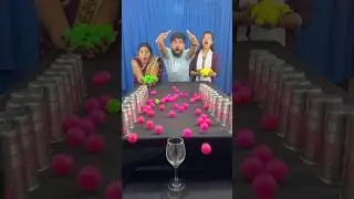 Amazing multi colour ball roll family challenge #game #challenge