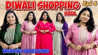 Diwali Shopping Haul Epi 4 | Trending Kurtis & Anarkali Collections | Karthikha Channel Diwali Haul