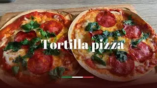 Easy Tortilla Bread Pizza / Flat Bread Pizza