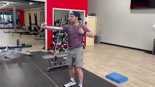 Standing archer rows