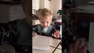 Baby saying alphabet