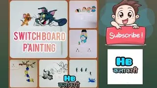 6 AMAZING SWITCH BOARD PAINTING IDEAS || WALL PAINTING || CARTOONS PAINTING & DESIGNS || PENGUINS ||