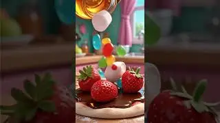 🐻🍕 Um urso chef fazendo a pizza doce mais estranha do mundo 😂