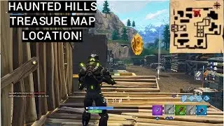 FOLLOW THE TREASURE MAP FOUND IN HAUNTED HILLS | WEEK 9 CHALLENGES | Fortnite Battle Royale