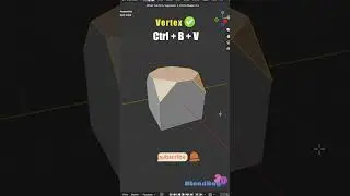 Bevel Edge vs Bevel Vertex in Blender &ndash; Know the Difference! @blendbay3D #blender3d #3dmodeling