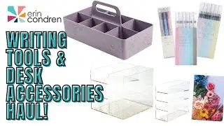 NEW! ERIN CONDREN HAUL ! WRITING TOOL & DESK ACCESORIES!