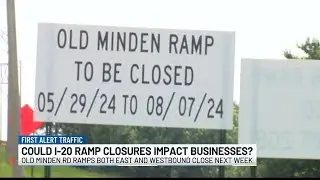 Could I-20 ramp closures affect businesses?