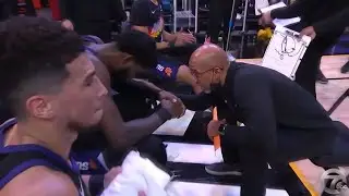 Monty Williams motivates Deandre Ayton after he hangs his head during timeout 👀 Bucks vs Suns Game 2