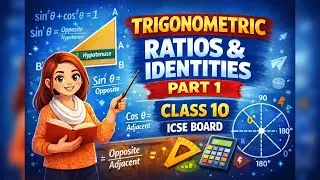 Trigonometric Ratios & Identities 🔺 | Part 1 Class 10 ICSE #trigonometriclass10#maths