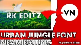 urban jungle font photo editing vn