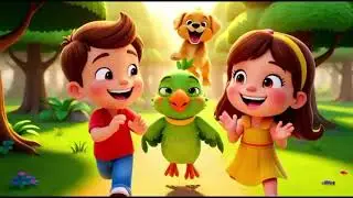 Hary Rang Ka Ma Tota &ndash; Funny Kids Cartoon Song | Ma Methu Ma Tota
