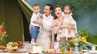 Vợ chồng Hồ Ngọc Hà - Kim Lý đưa 2 con sinh đôi Lisa - Leon đi ngắm Sài Gòn bằng xe bus 2 tầng