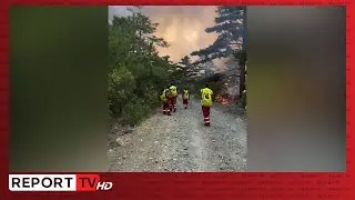 Situata n&euml; fshatin Bulcar zjarr&euml;fik&euml;sit n&euml; luft&euml; me zjarrin