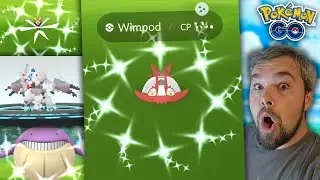 Shiny Wimpods Caught & Evolved! Shiny Kartana! 8 Shinies Caught!! (Pok&eacute;mon GO Sizeable Surprises)