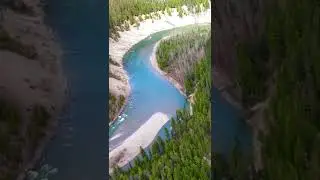 Drone footage of a beautiful river in Montana #drone