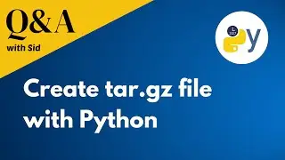 How to create tar.gz file with python? #protips #tips #tipsandtricks #python #coding #learning