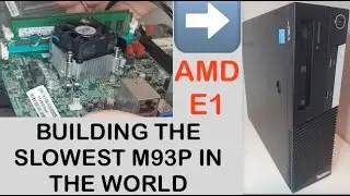 AMD E1 Lenovo SFF PC leftover parts build