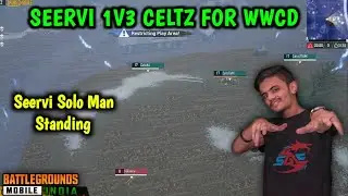 Seervi 1v3 Celtz For Chicken Dinner | Seervi 1v3 Clutch |