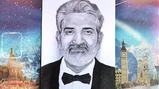 how to draw ss rajamouli drawing || #ssrajamouli#rrr || how to draw director ss rajamouli drawing