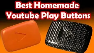 8 Best Homemade Youtube Play Button Awards (Custom Made. DIY youtube playbutton)