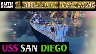 BATTLE OF WARSHIPS USS SAN DIEGO (CL-52) GAMEPLAY