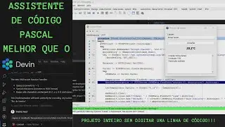 🛠️Pascal NoCode! Projeto Lazarus com VSCode sem escrever uma linha de c&oacute;digo! Melhor que DEVIN 🤖