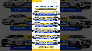 Price list sewa mobil dengan supir #sewamobildengansupir #rentalmobildriver #rentalplussupir