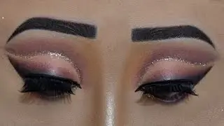 Party eye makeup tutorial for beginners | trending glitter glam eye makeup tutorial | Full glam look
