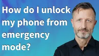 How do I unlock my phone from emergency mode?