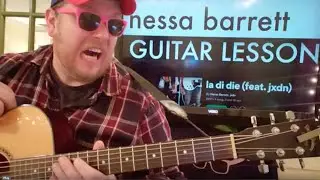 How To Play la di die Guitar Nessa Barrett jxdn // easy guitar tutorial beginner lesson easy chords