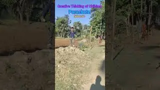 Village children creative Thinking #parachute #creativity #youtubeshorts #viralshort #india #funny