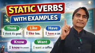 STATIC VERBS FOR ENGLISH LANGUAGE  !