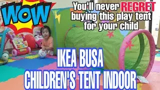 🔴IKEA BUSA Foldable Children's INDOOR Play Tent and Play Tunnel | Virtual Explorer