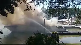 Incendio en el Yacht Club Argentino