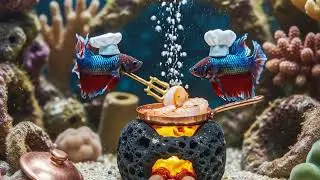 funny AI video part 6 #ai #fish #cooking